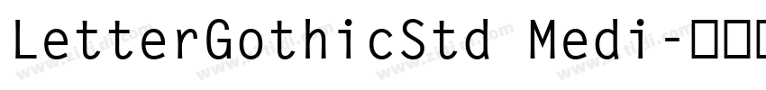 LetterGothicStd Medi字体转换